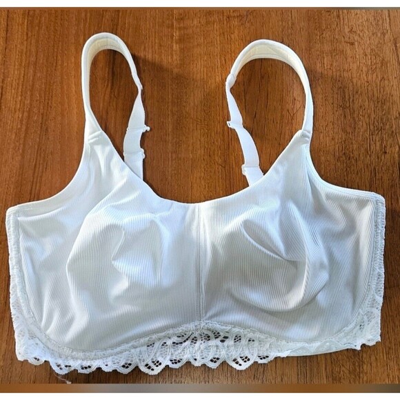 NWOT Paramour Marron Underwire Unlined Camisole Bra White 38DDD - Picture 2 of 7